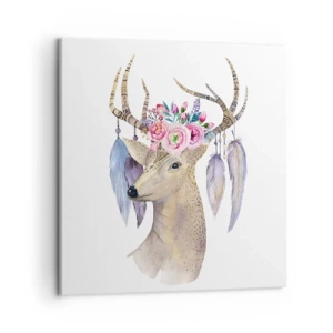 Obraz na płótnie - Przewodnik duszy - delikatny, niewinny - 50x50 cm