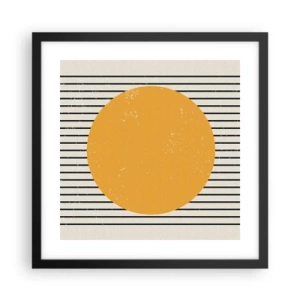 Plakat w czarnej ramie - Siła prostoty - 40x40 cm