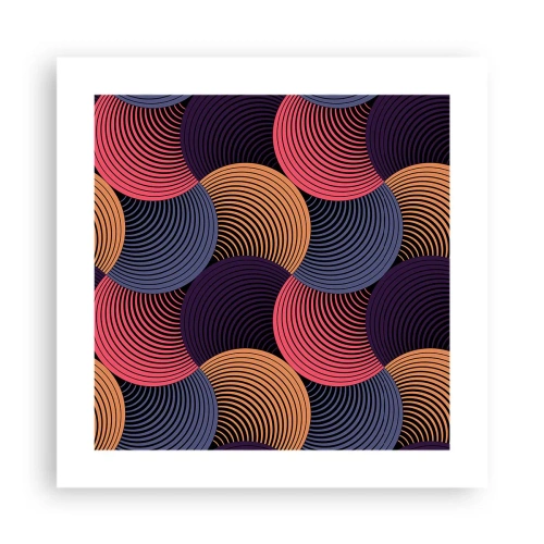 Plakat - W kolistym rytmie - 40x40 cm