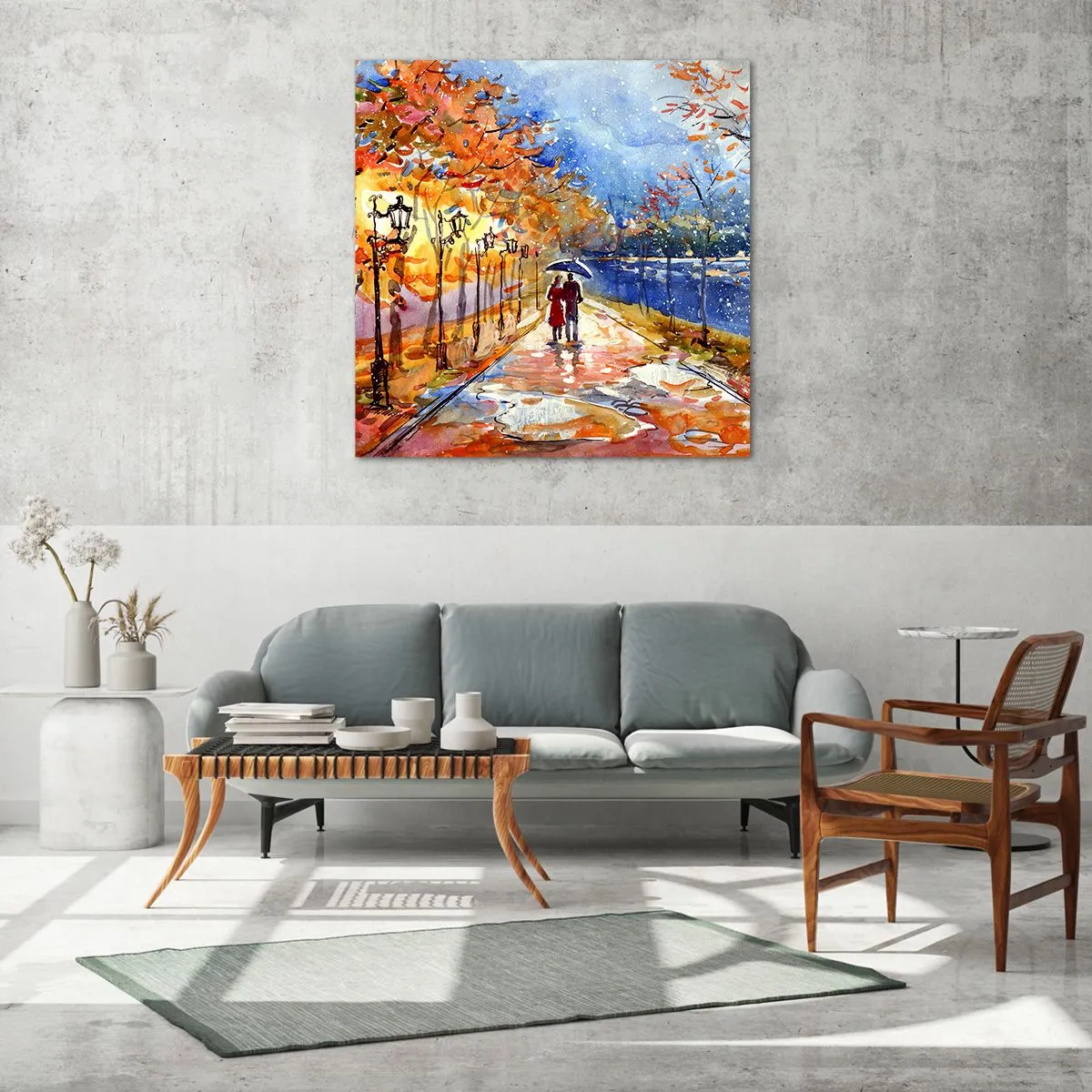 Obraz na szkle - Razem do granicy czasu - 40x40 cm