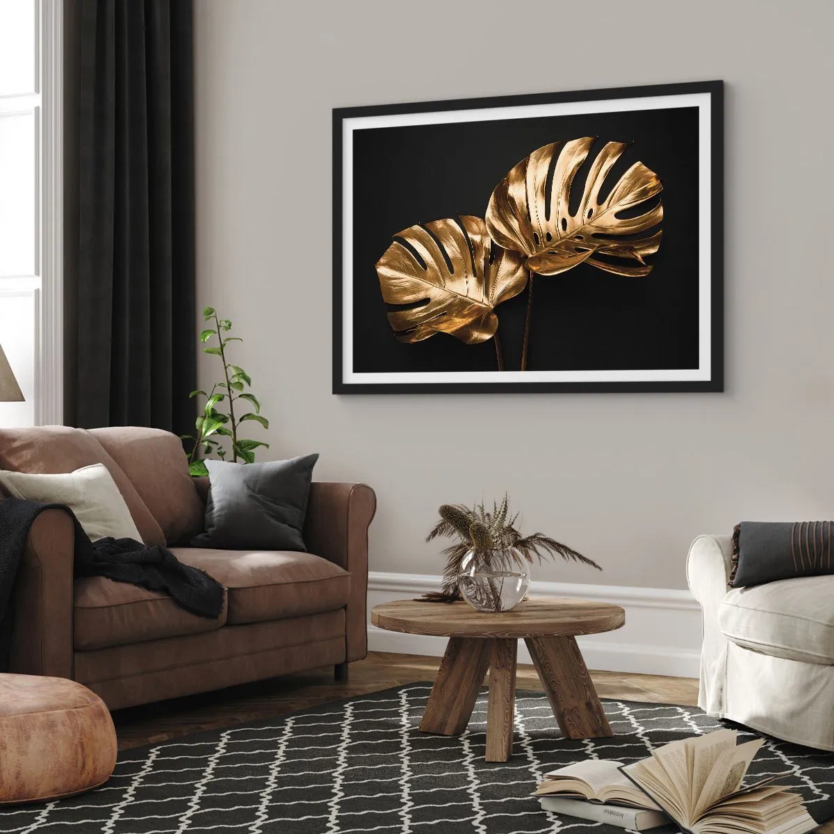 Plakat w czarnej ramie - Skarby natury - 40x30 cm