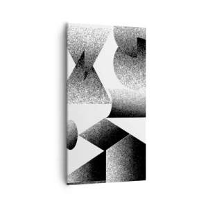 Obraz na płótnie - Kąty i owale - 55x100 cm