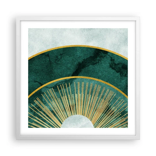 Plakat w białej ramie - Inny układ słoneczny - 50x50 cm