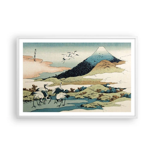 Plakat w białej ramie - W japońskim duchu - 91x61 cm