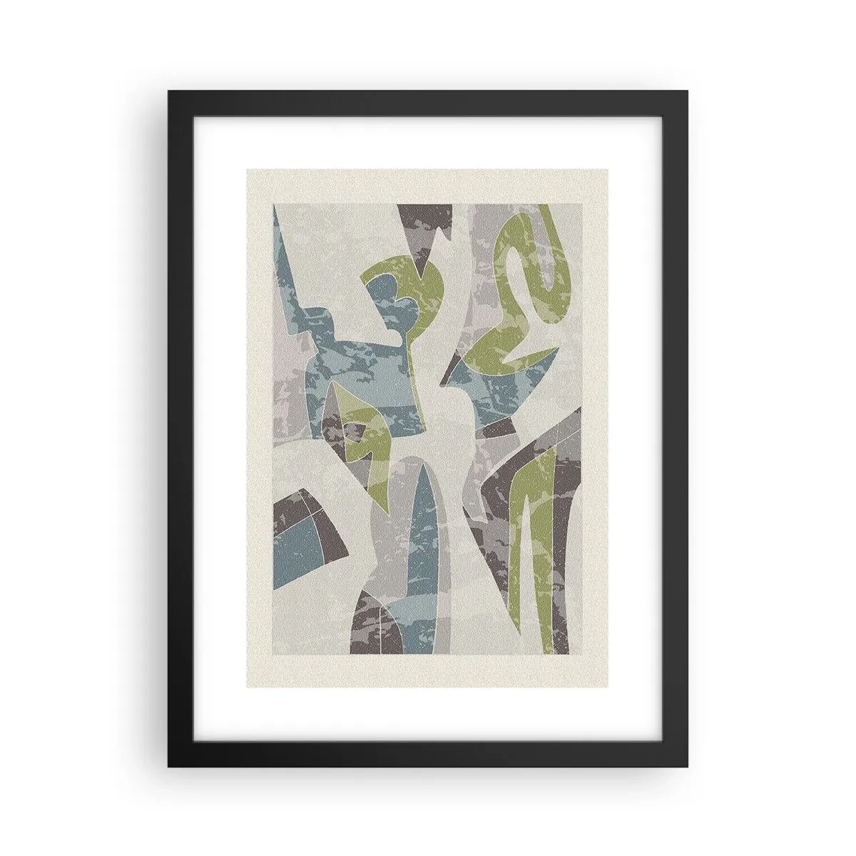 Plakat w czarnej ramie - Kompozycja za szybą - 30x40 cm