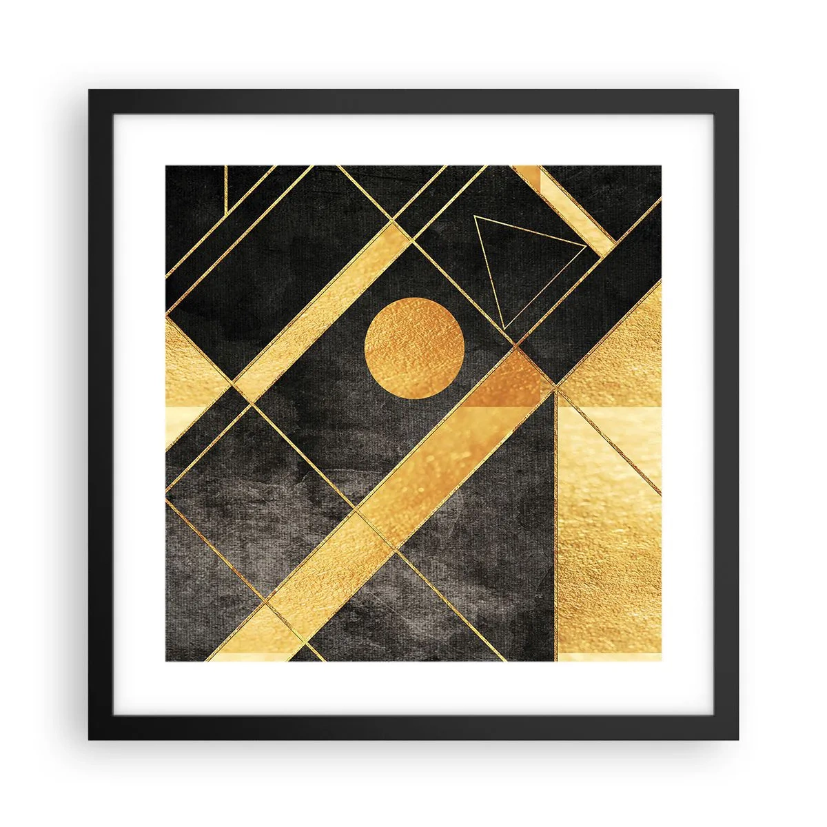 Plakat w czarnej ramie - Słońce pustyni - 40x40 cm