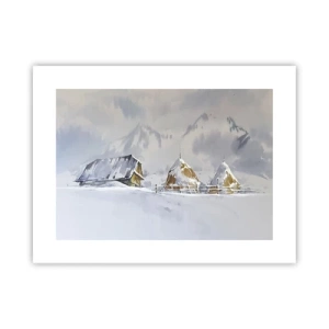 Plakat - W śnieżnej kotlinie - 40x30 cm