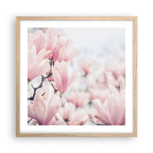 Plakat w ramie jasny dąb - Ideał subtelności - 50x50 cm