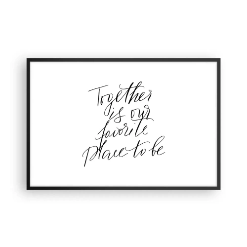 Plakat w czarnej ramie - Też to czujesz? - 91x61 cm