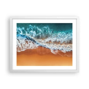 Plakat w białej ramie - Zawsze w parze - 50x40 cm