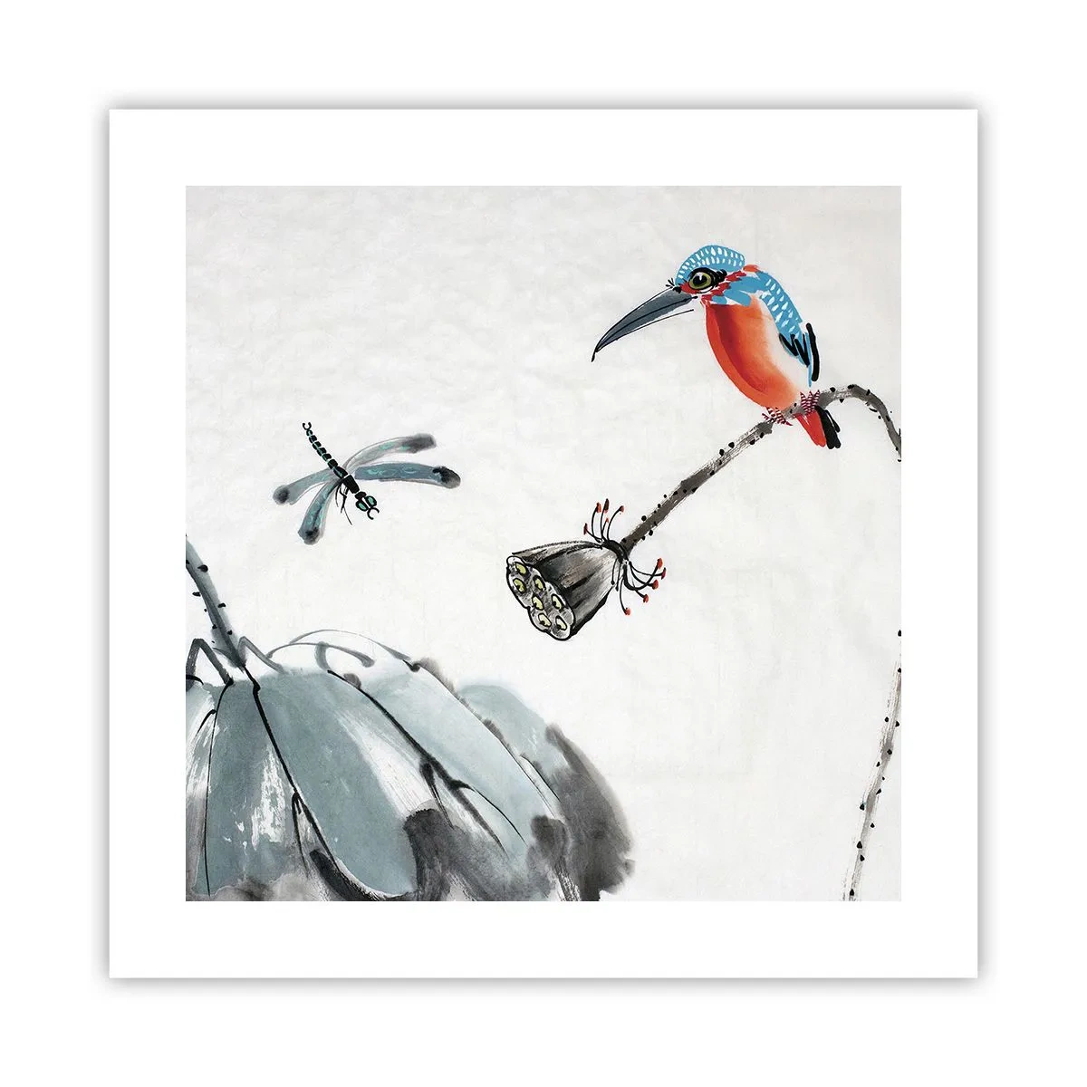 Plakat - Życie łąki - 40x40 cm