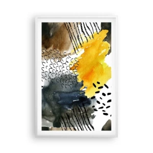 Plakat w białej ramie - Spotkanie żywiołów - 61x91 cm