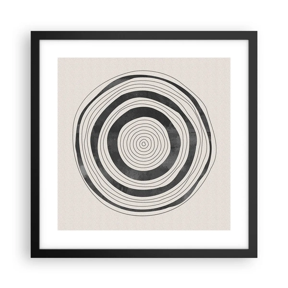 Plakat w czarnej ramie - Ważne to co pomiędzy - 40x40 cm