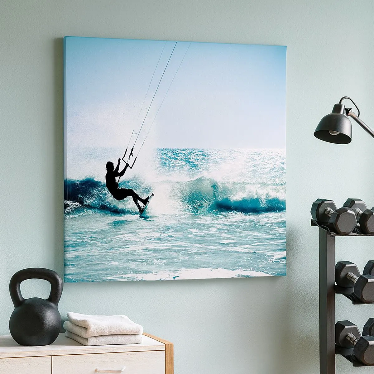 Obraz na płótnie - Daj się ponieść - 30x30 cm