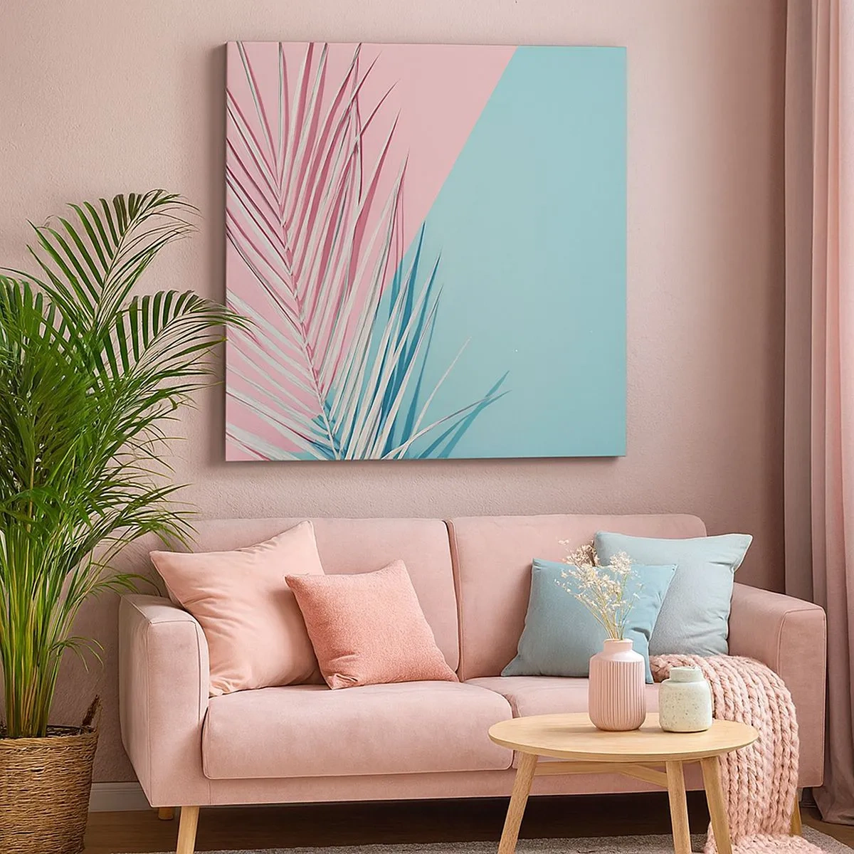 Obraz na płótnie - Tropikalna impresja - 30x30 cm