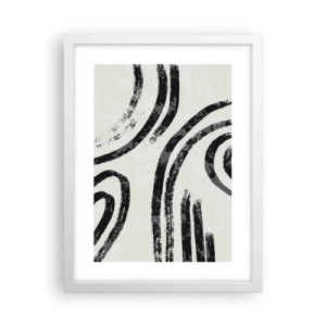 Plakat w białej ramie - W pół zatrzymany - 30x40 cm