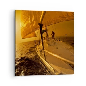 Obraz na płótnie - Złoty wieczór po wielobarwnym dniu - 70x70 cm