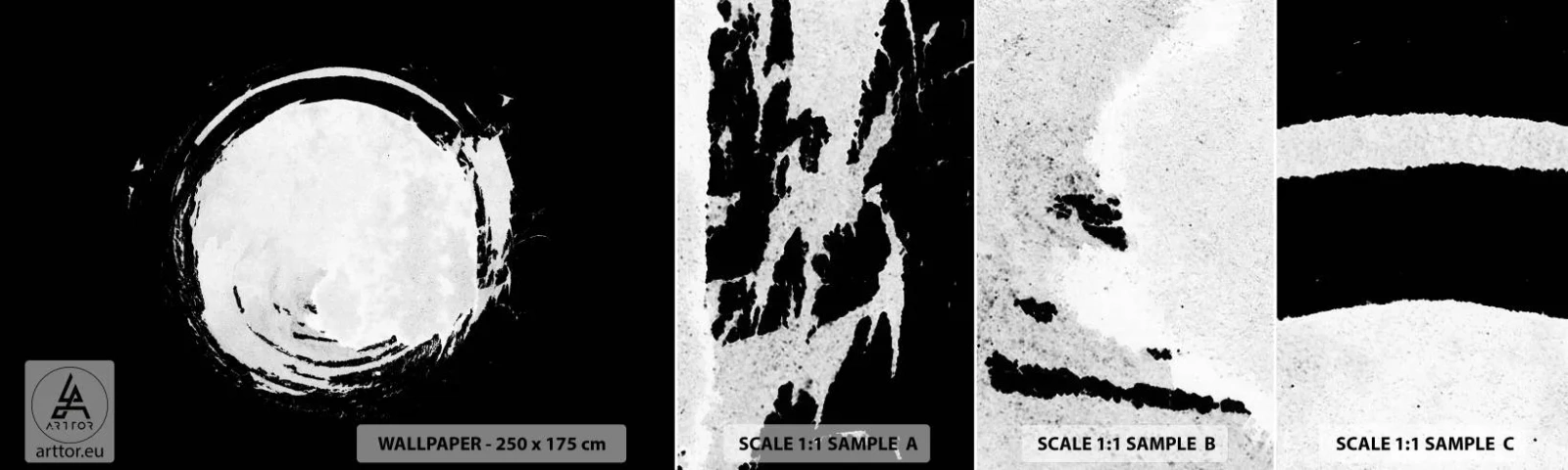 Fototapeta Próbka Standard Eco - Dobre wyjście - Koło, Planeta, Księżyc - 100x30 cm