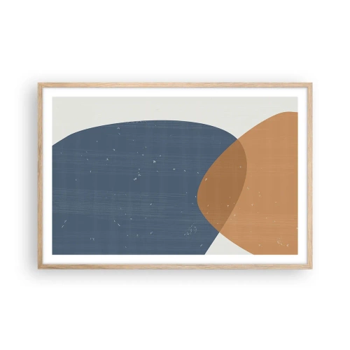 Plakat w ramie jasny dąb - Owale i wpływy - 91x61 cm