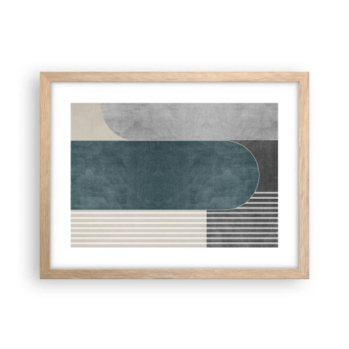 Plakat w ramie jasny dąb - Kompozycja na poziomie - 40x30 cm