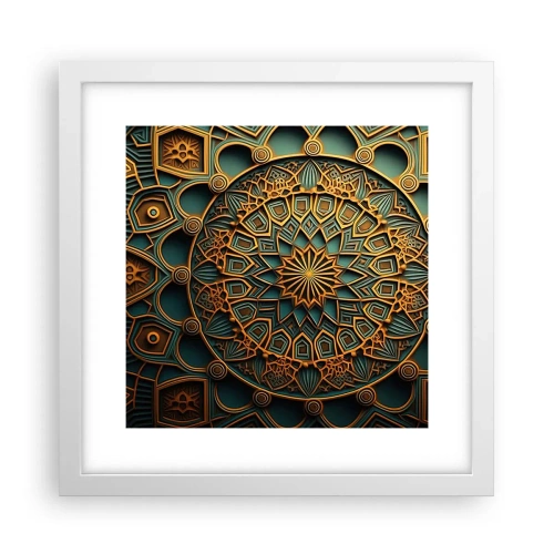Plakat w białej ramie - W arabskim klimacie - 30x30 cm