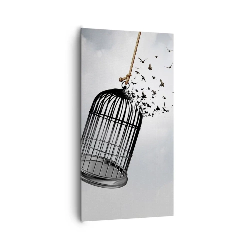 Obraz na płótnie - Wiara...Nadzieja...Wolność! - 65x120 cm