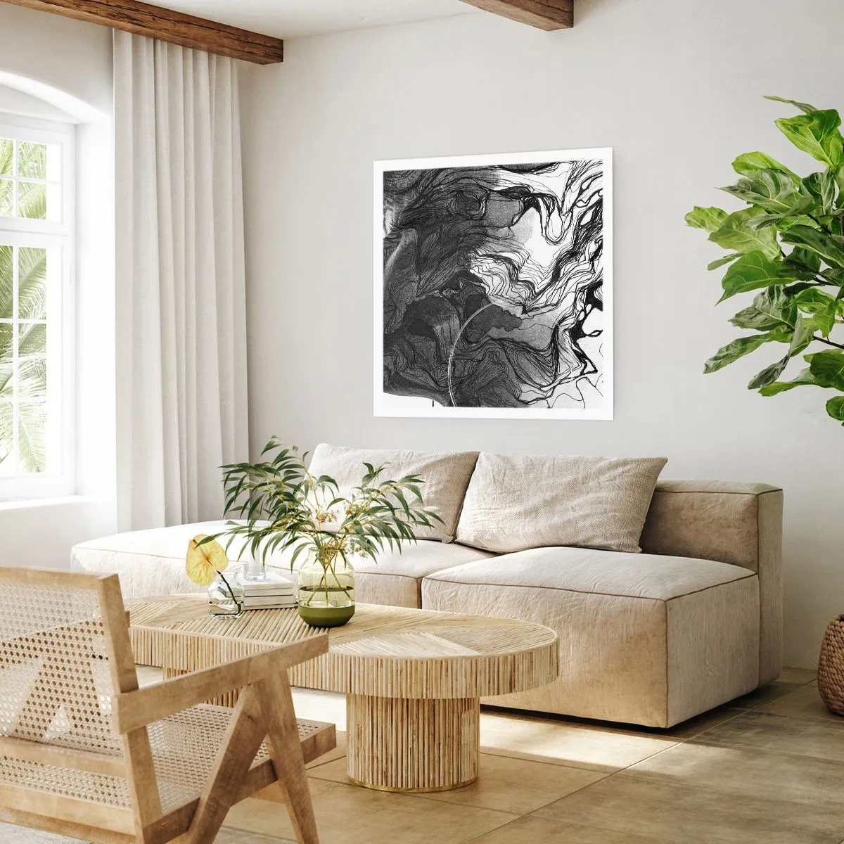 Plakat - Zaplątana w marzeniach - 60x60 cm