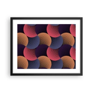 Plakat w czarnej ramie - W kolistym rytmie - 50x40 cm