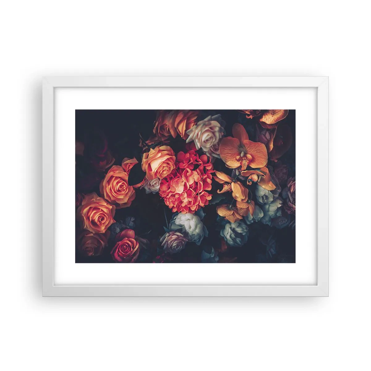 Plakat w białej ramie - Jak u holenderskich mistrzów - 40x30 cm