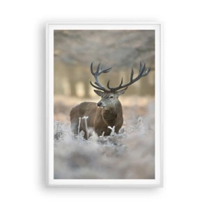 Plakat w białej ramie - Rześki poranek - 70x100 cm