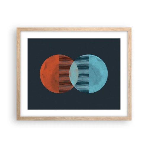 Plakat w ramie jasny dąb - Astronomiczna fantazja - 50x40 cm