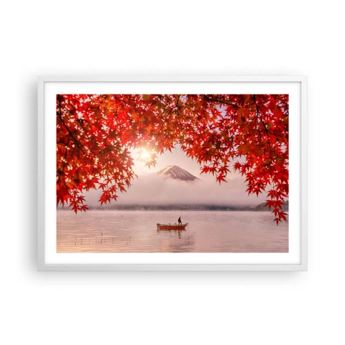 Plakat w białej ramie - W japońskim klimacie - 70x50 cm