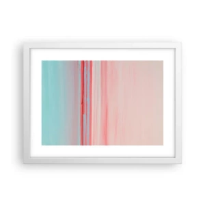 Plakat w białej ramie - Abstrakcja o świcie - 40x30 cm
