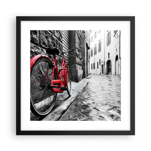 Plakat w czarnej ramie - Prawdziwe piękno się nie starzeje - 40x40 cm