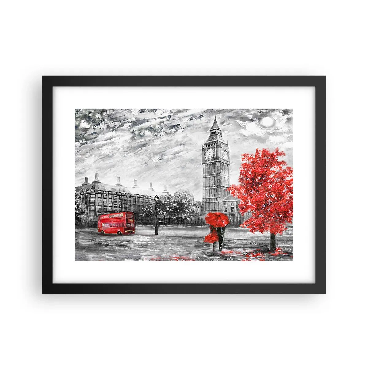 Plakat w czarnej ramie - Ekscytujący dzień - 40x30 cm