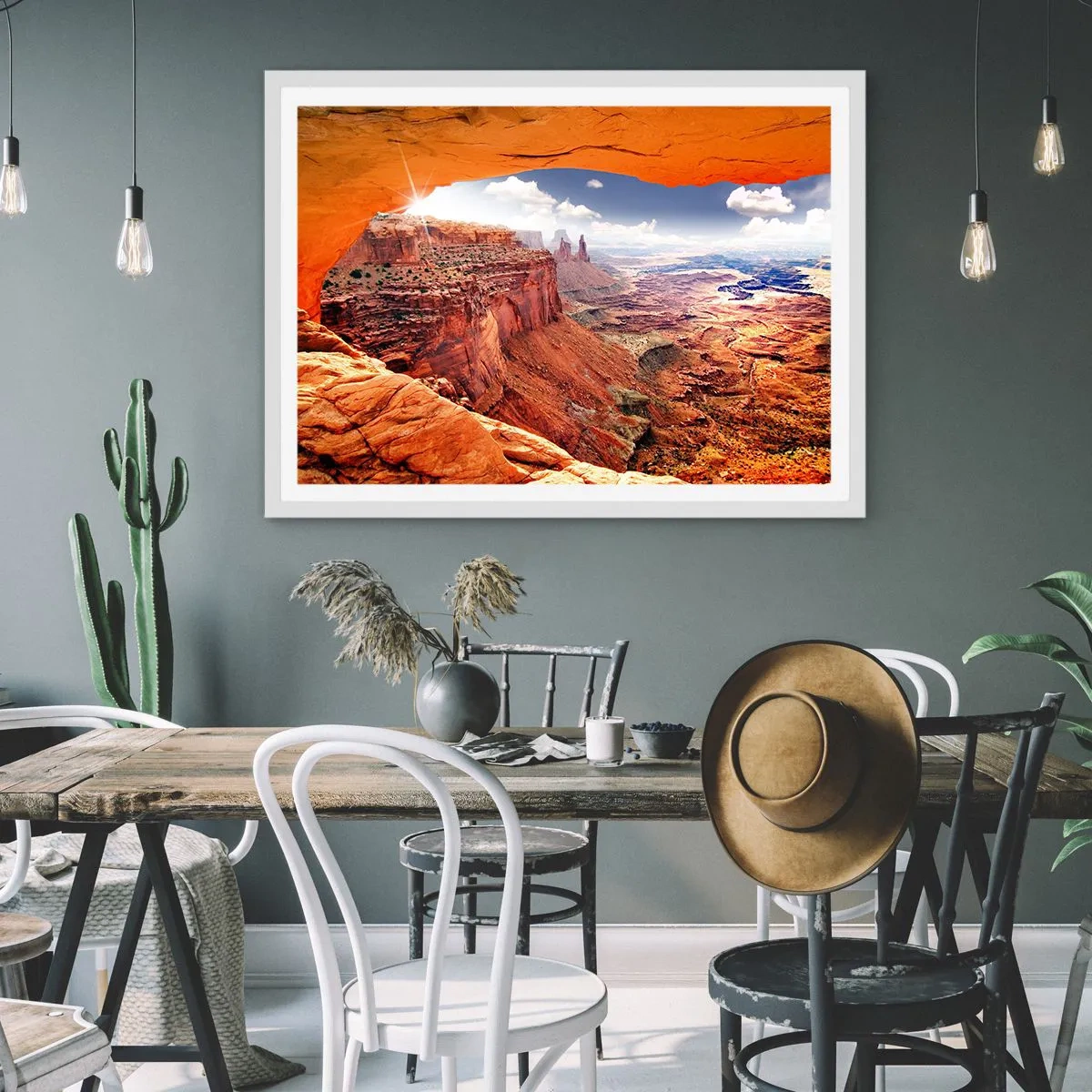 Plakat w białej ramie - Wyrzeźbione przez samą naturę - 40x30 cm