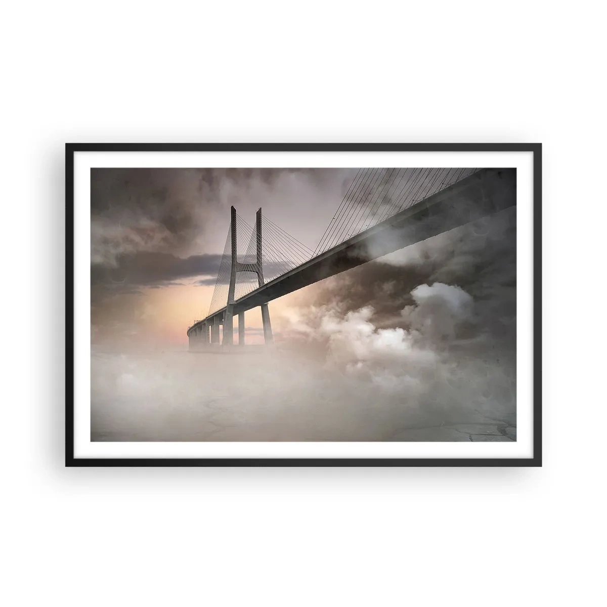 Plakat w czarnej ramie - Nad rzeką, której nie ma - 91x61 cm