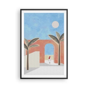 Plakat w czarnej ramie - Arabski dzień - 61x91 cm