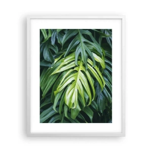 Plakat w białej ramie - Zanurzyć się w świeżości - 40x50 cm