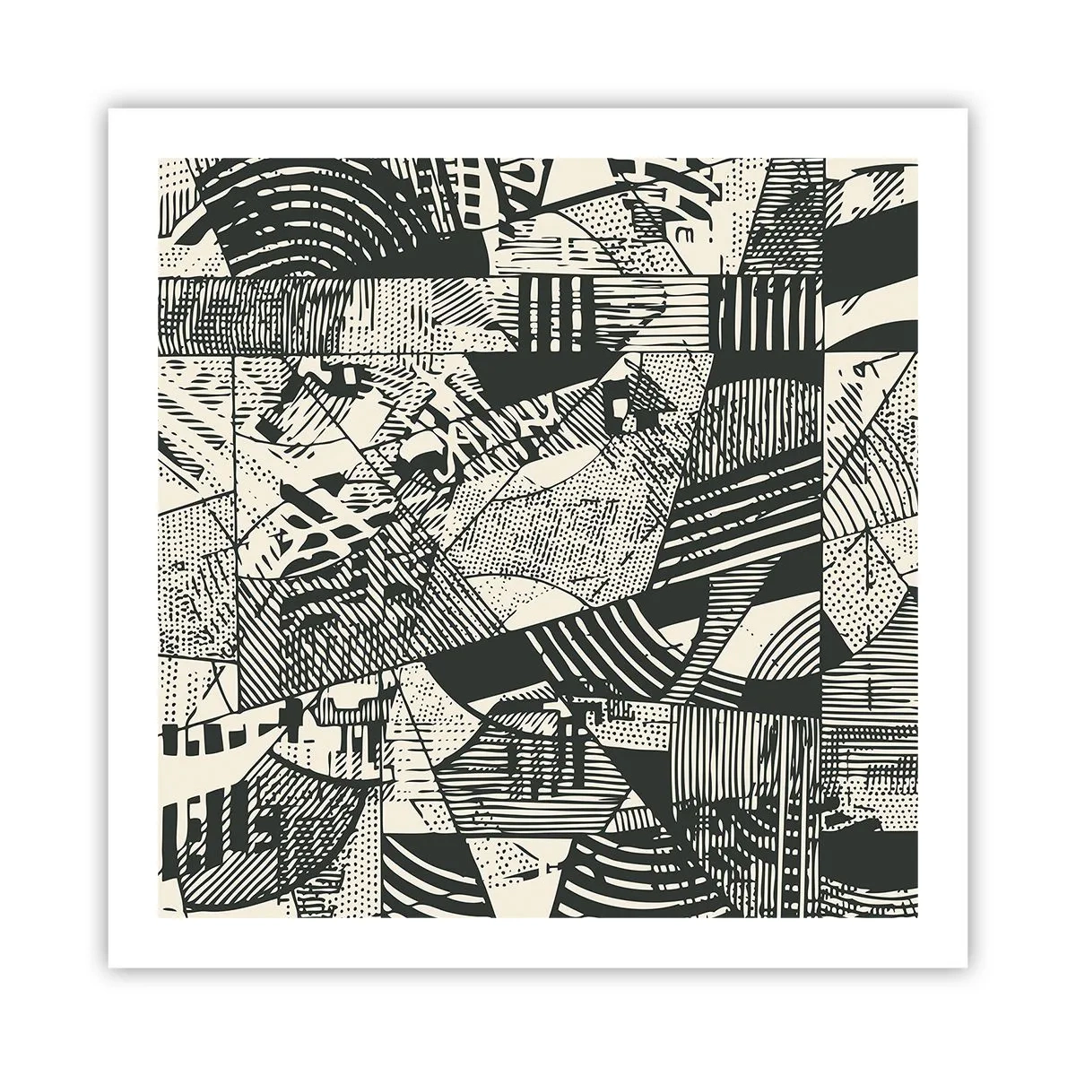 Plakat - Dynamika współczesności - 60x60 cm