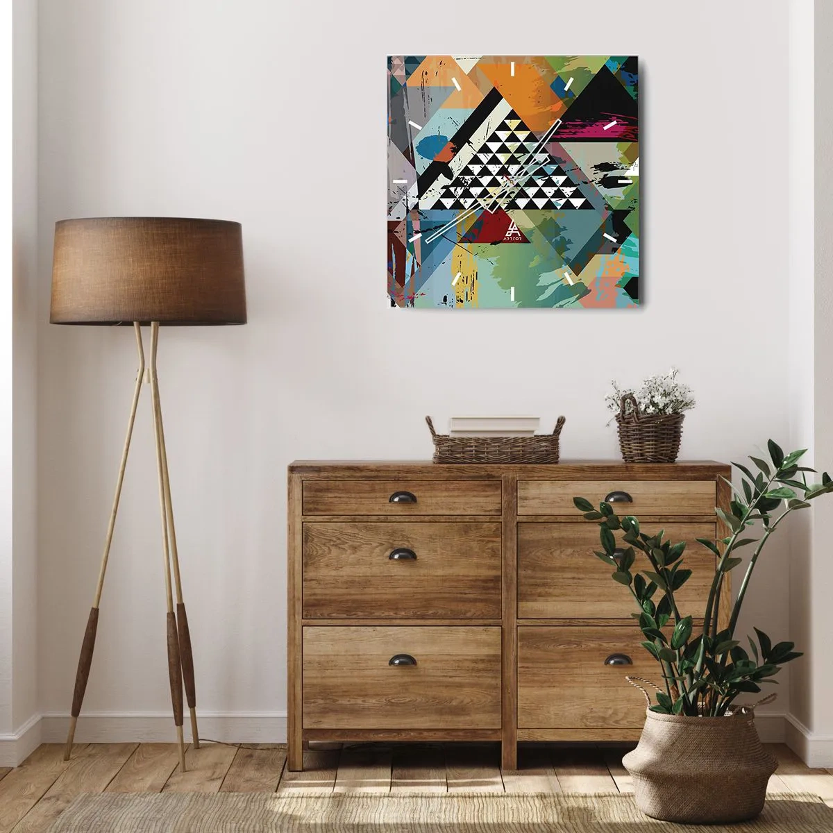 Zegar ścienny - Jakie to proste - 40x40 cm
