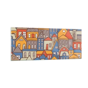 Obraz na szkle - Za domem dom - 100x40 cm