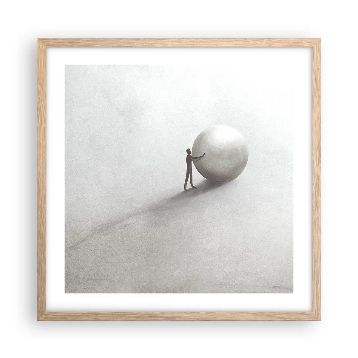 Plakat w ramie jasny dąb - Gra życia - 50x50 cm