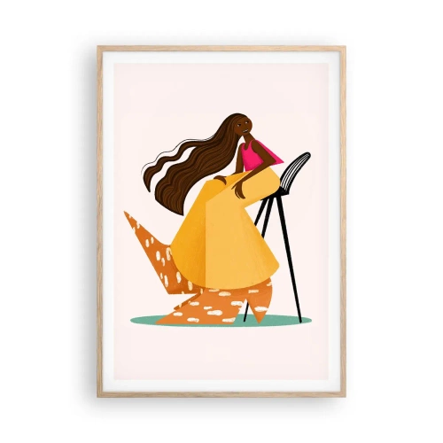 Plakat w ramie jasny dąb - Moda to też zabawa - 70x100 cm