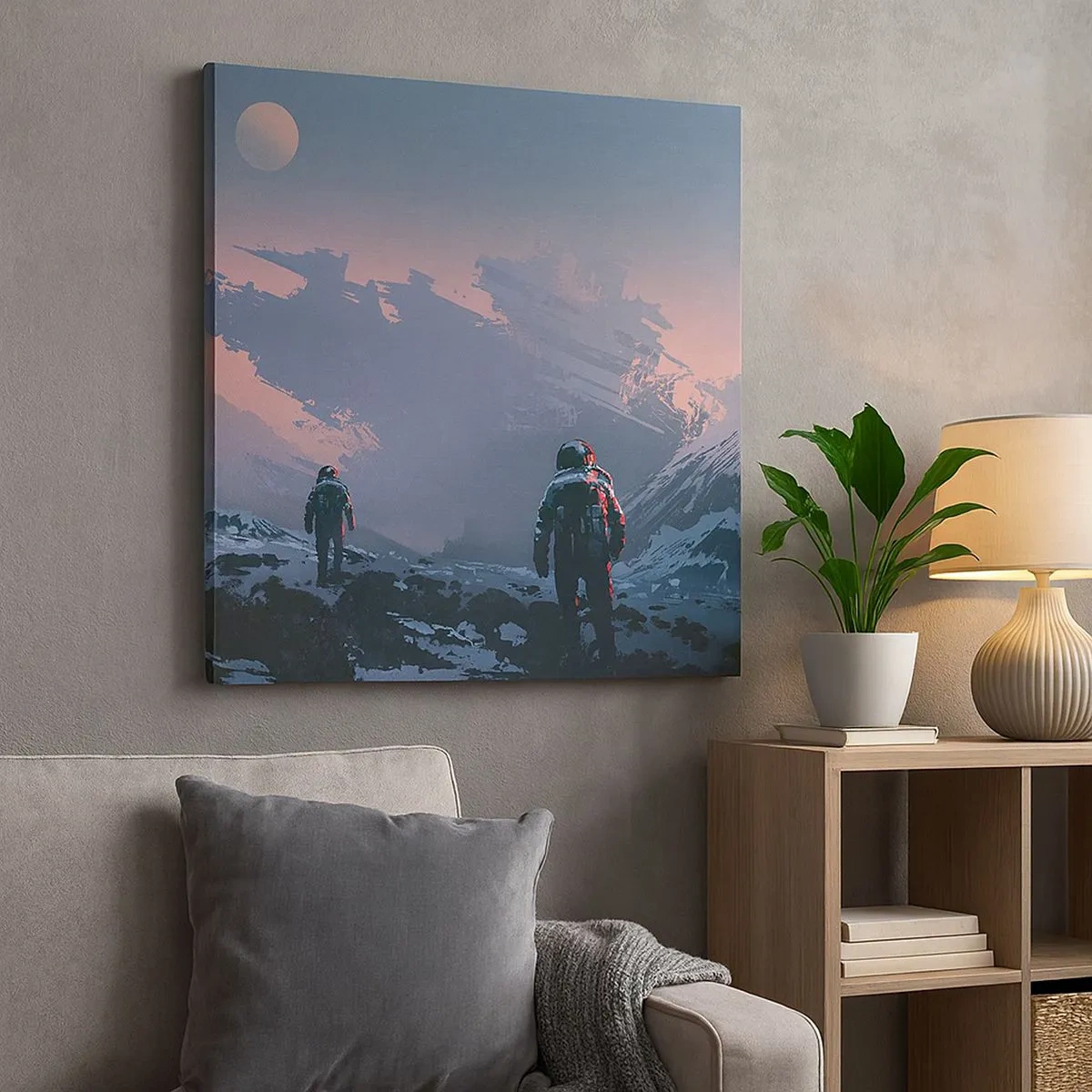 Obraz na płótnie - Pod nieznaną gwiazdą - 30x30 cm