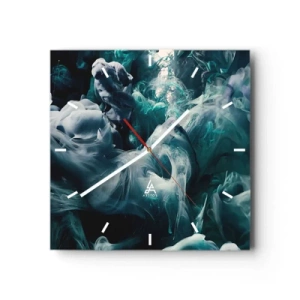 Zegar ścienny - Ruch koloru - 40x40 cm