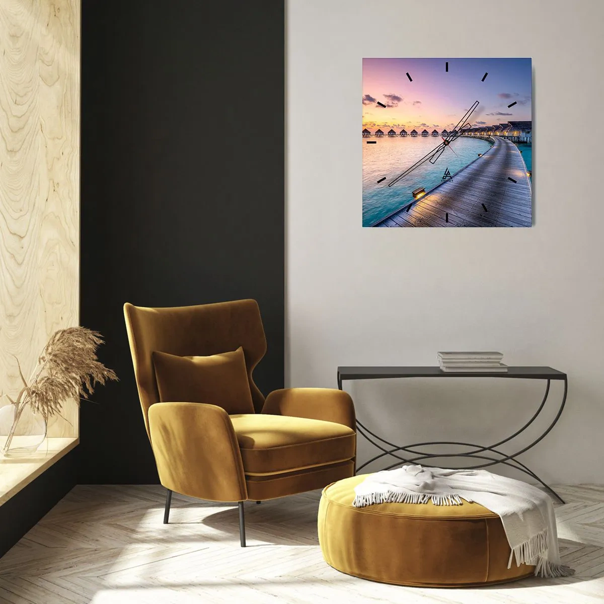 Zegar ścienny - Wakacje - powrót do źródeł - 30x30 cm