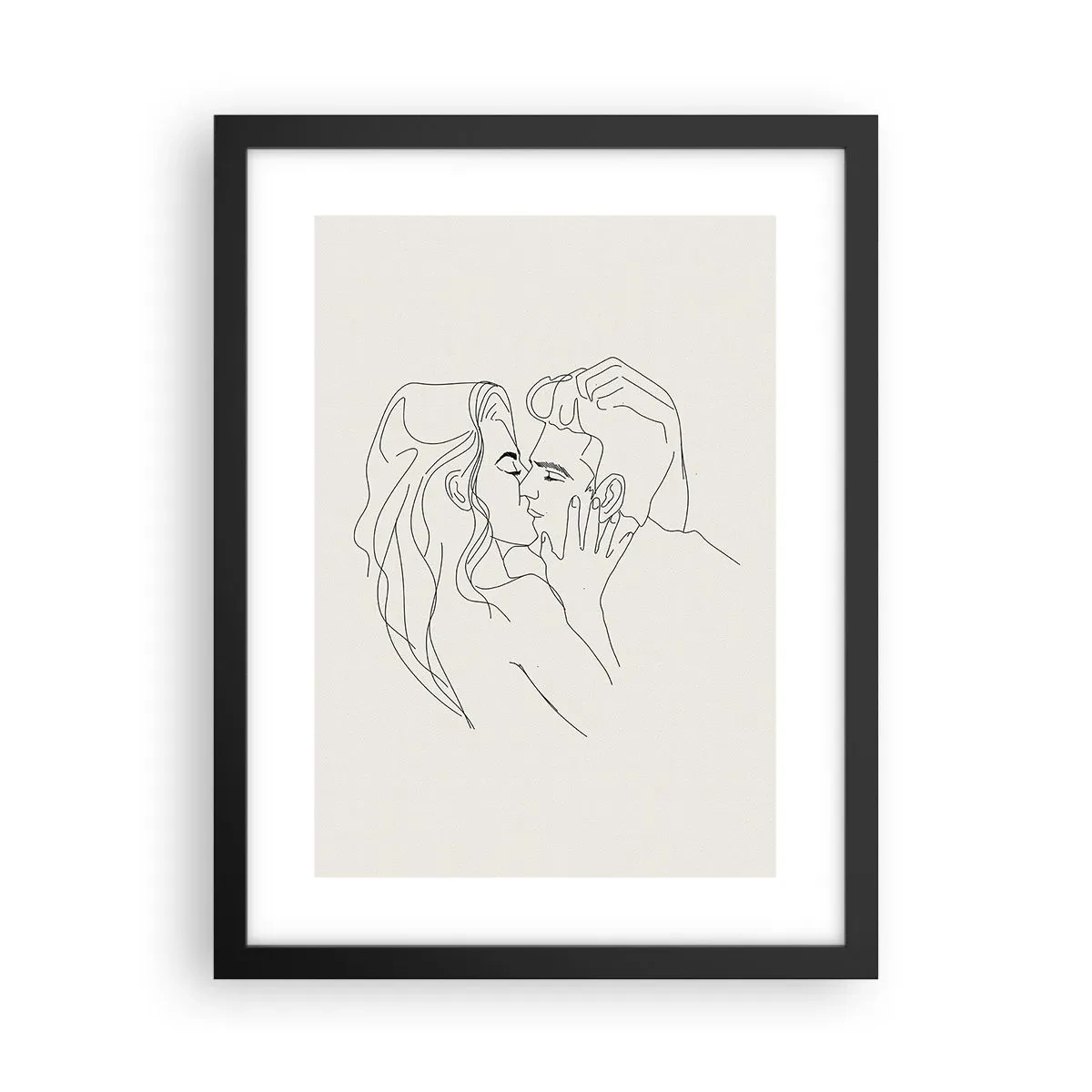Plakat w czarnej ramie - Splątani uczuciem - 30x40 cm
