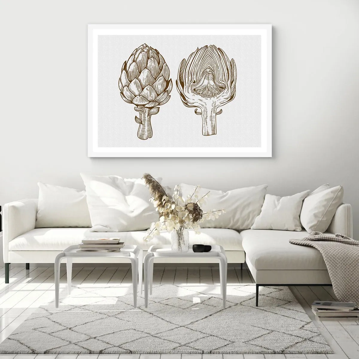 Plakat w białej ramie - Lekcja anatomii - 70x50 cm