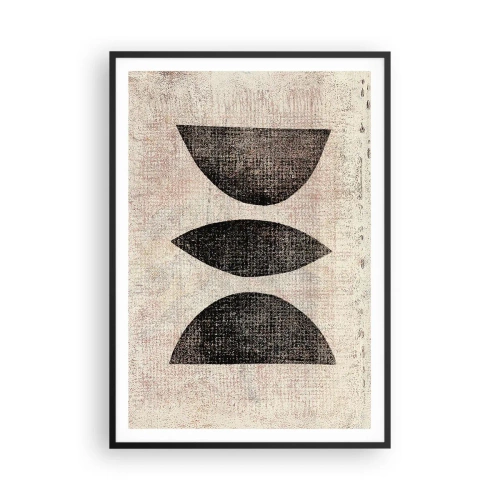 Plakat w czarnej ramie - Etniczna abstrakcja - 70x100 cm